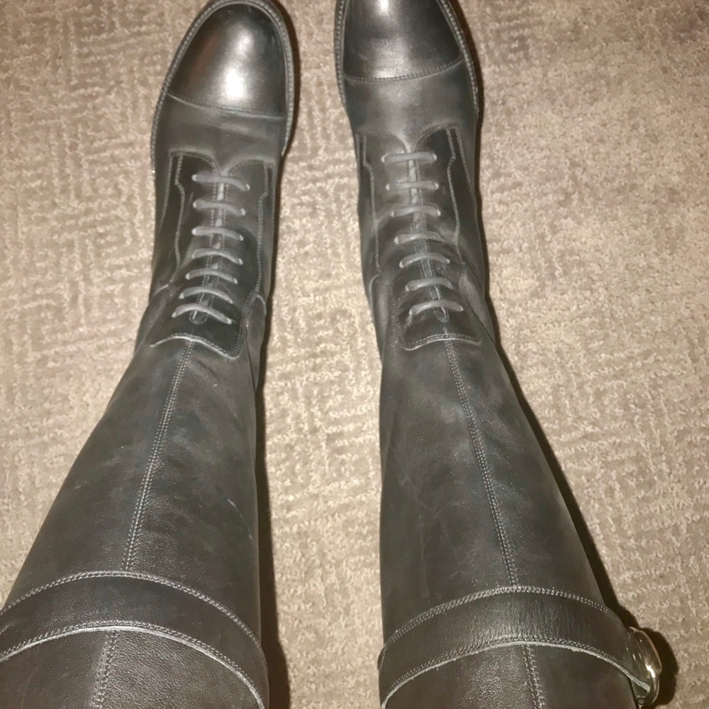 Gucci Black Leather Boots